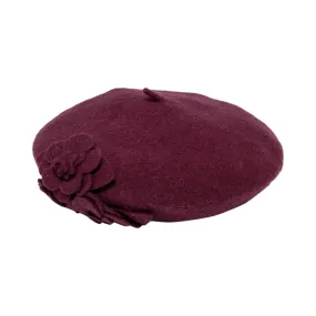 Wool Flower Beret