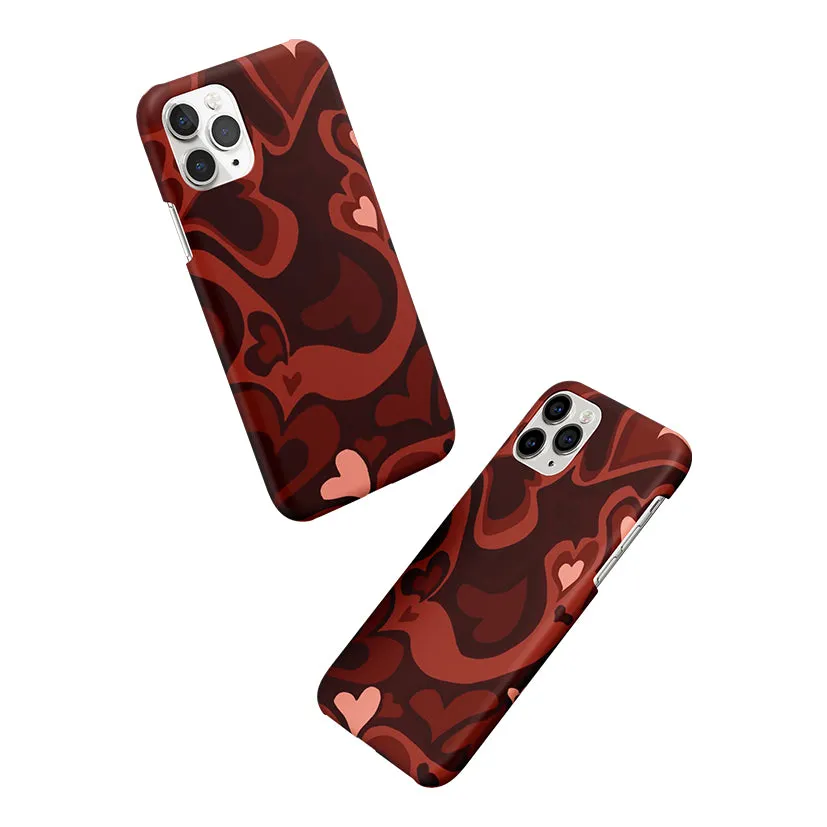 Y2K Red Meltdown Hearts Phone Cover | Matte Case