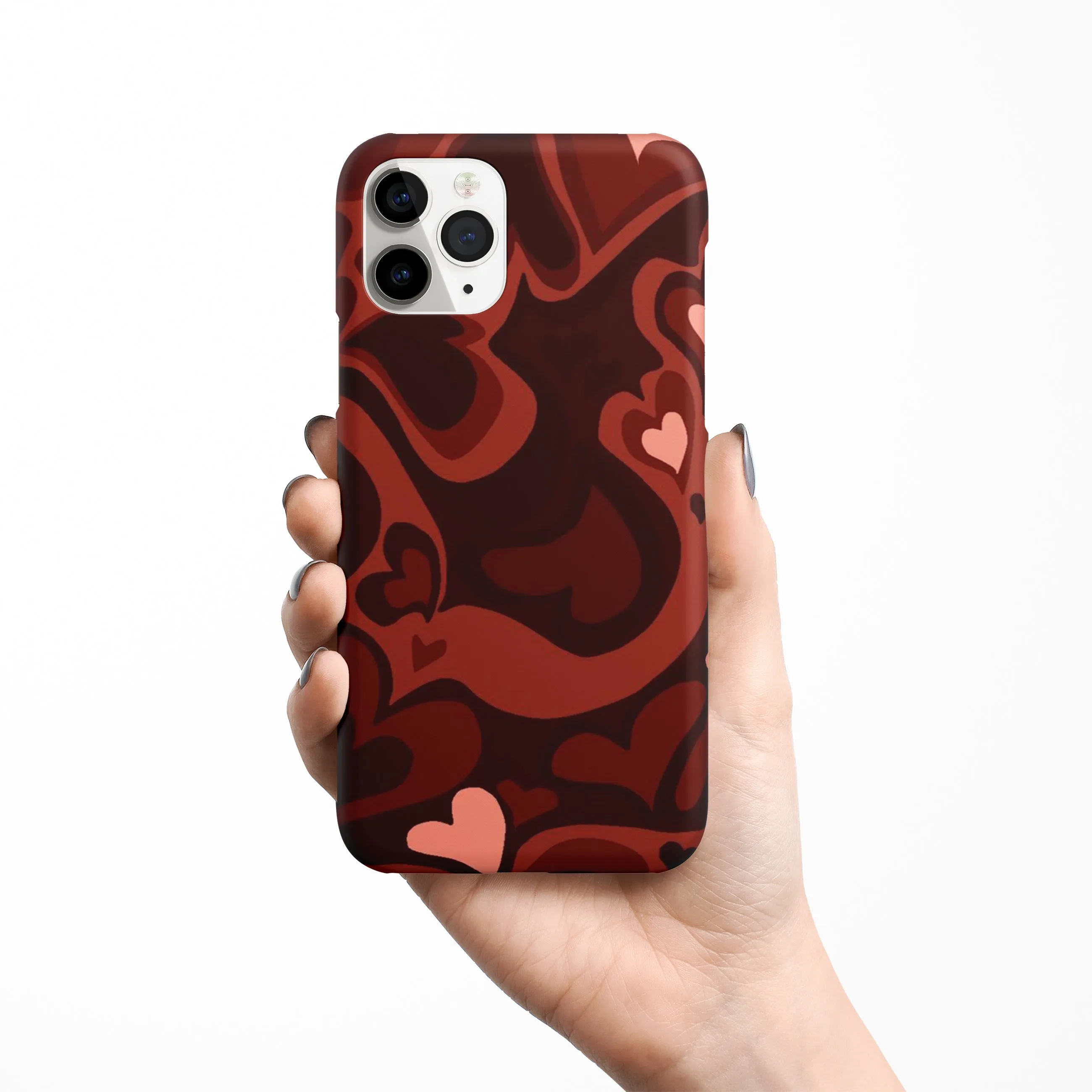 Y2K Red Meltdown Hearts Phone Cover | Matte Case