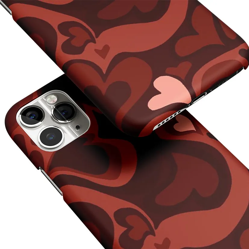 Y2K Red Meltdown Hearts Phone Cover | Matte Case